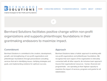 Tablet Screenshot of bernhardsolutions.com